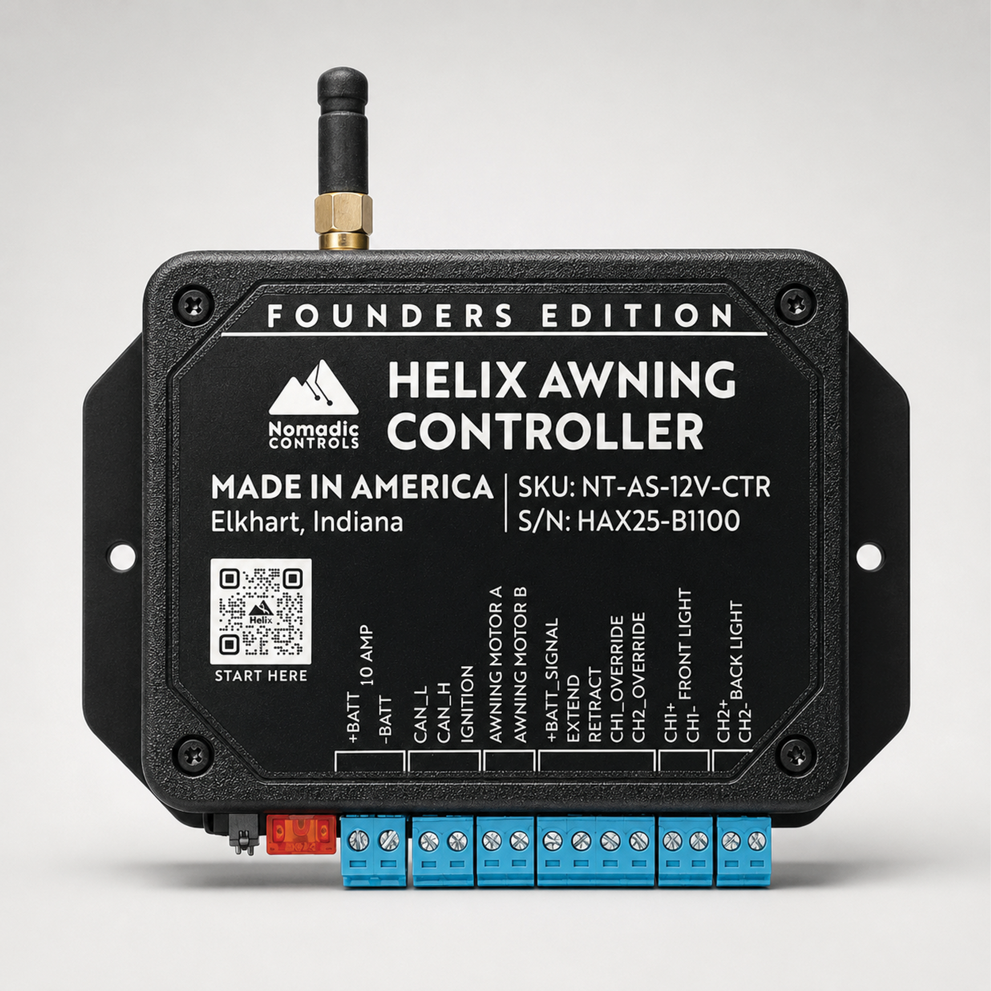 Helix Awning Controller – Smart 12V App Controller for Nomadic A1/A2 Electric Awnings