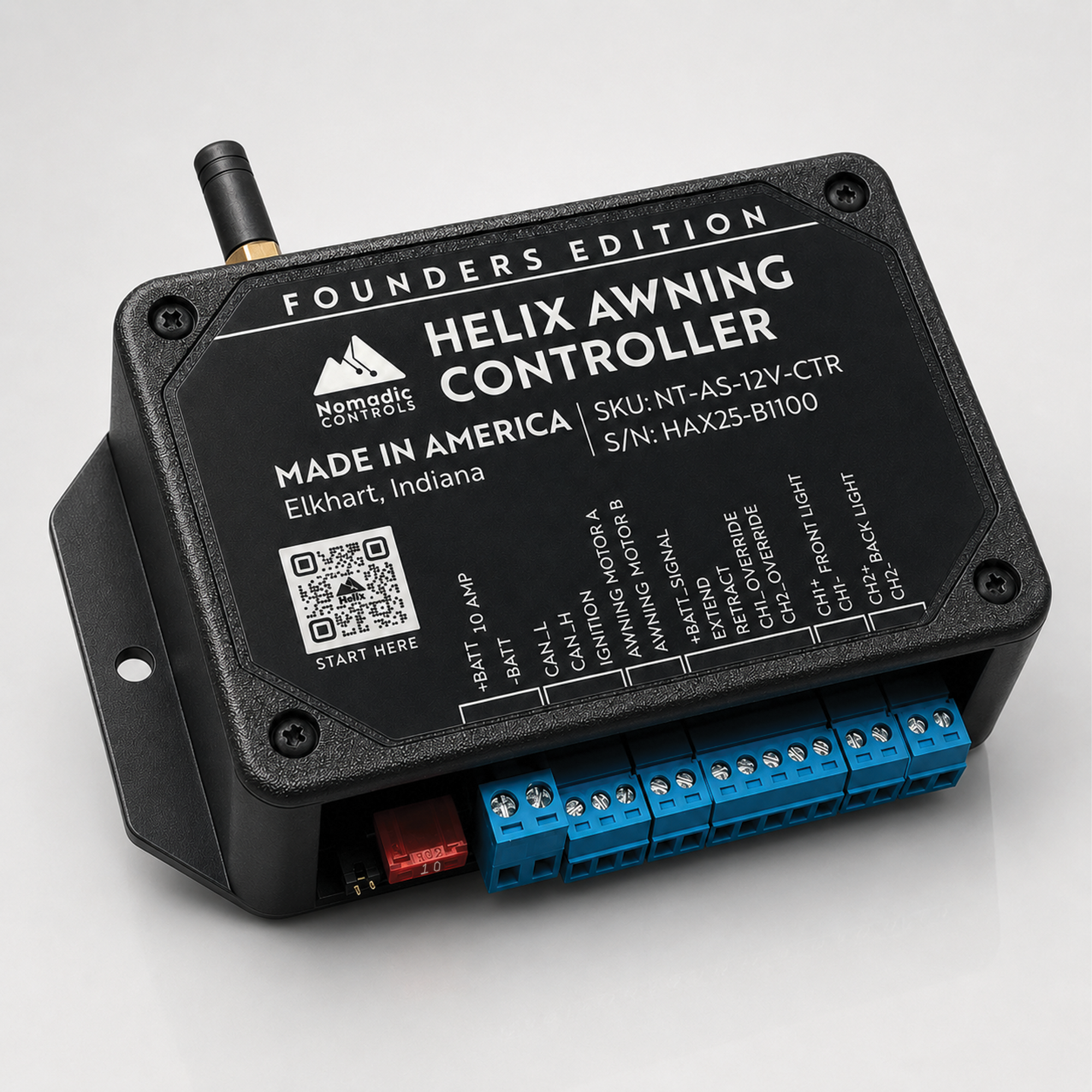 Helix Awning Controller – Smart 12V App Controller for Nomadic A1/A2 Electric Awnings