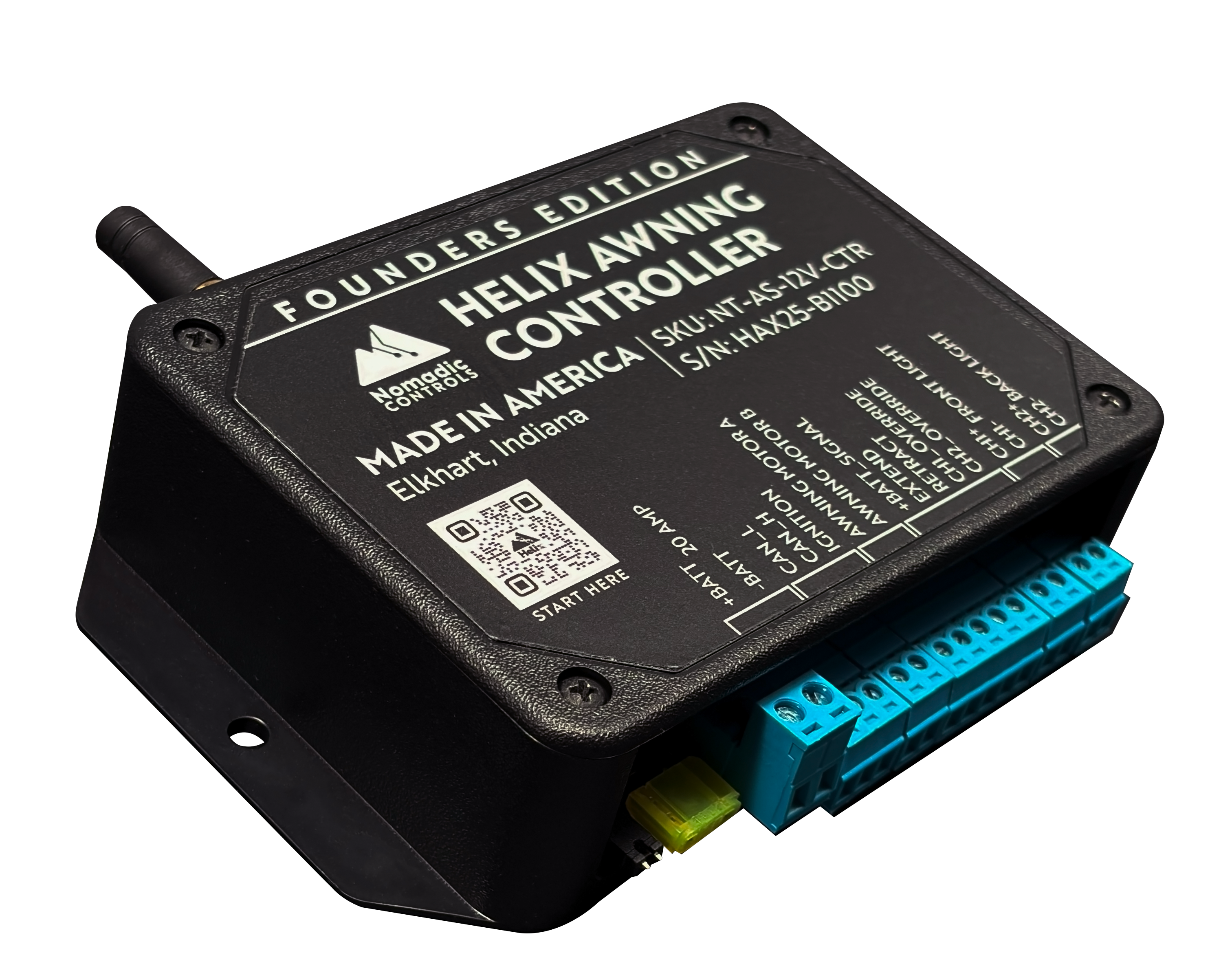 Helix Awning Controller – Smart 12V App Controller for Nomadic A1/A2 Electric Awnings