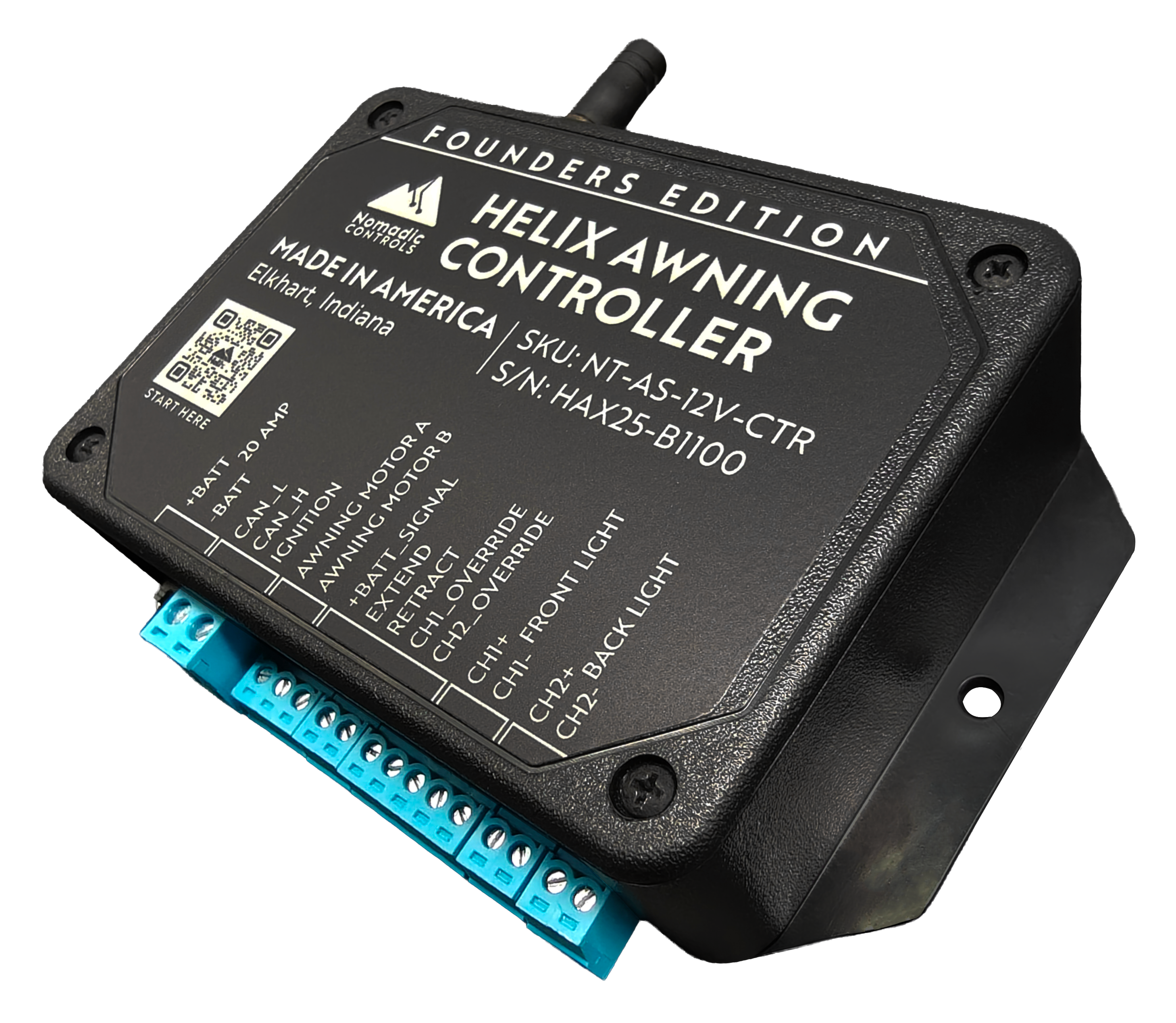 Helix Awning Controller – Smart 12V App Controller for Nomadic A1/A2 Electric Awnings