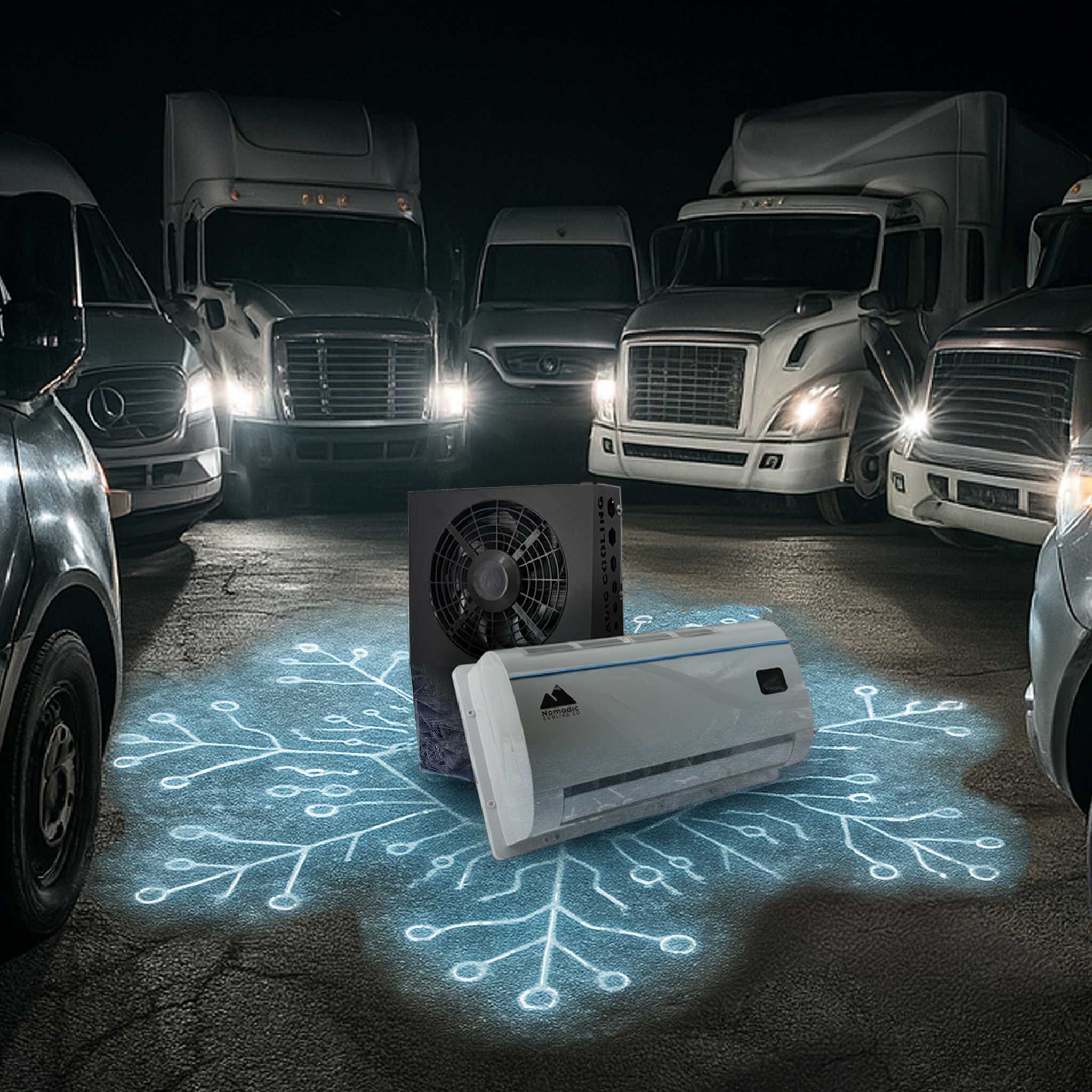 S1 Helix Split Sleeper-Cab Air Conditioner 12V|48V (Electric APU Alternative)