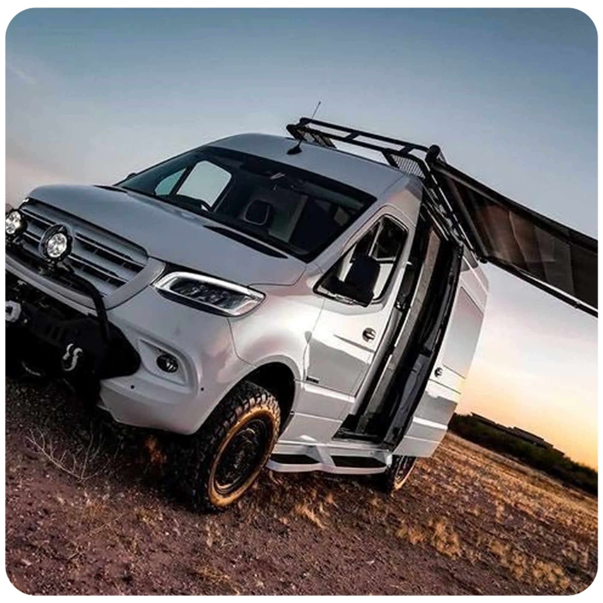 A1 Series Electric Van & RV Awning With Sturdy Leg Support – Stable, Durable, and Adventure-Ready