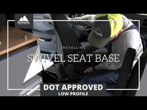 Swivel Seat Install for Mercedes Sprinter and Ford Transit I Van Life Essentials I Travel I Off Grid - Nomadic Cooling
