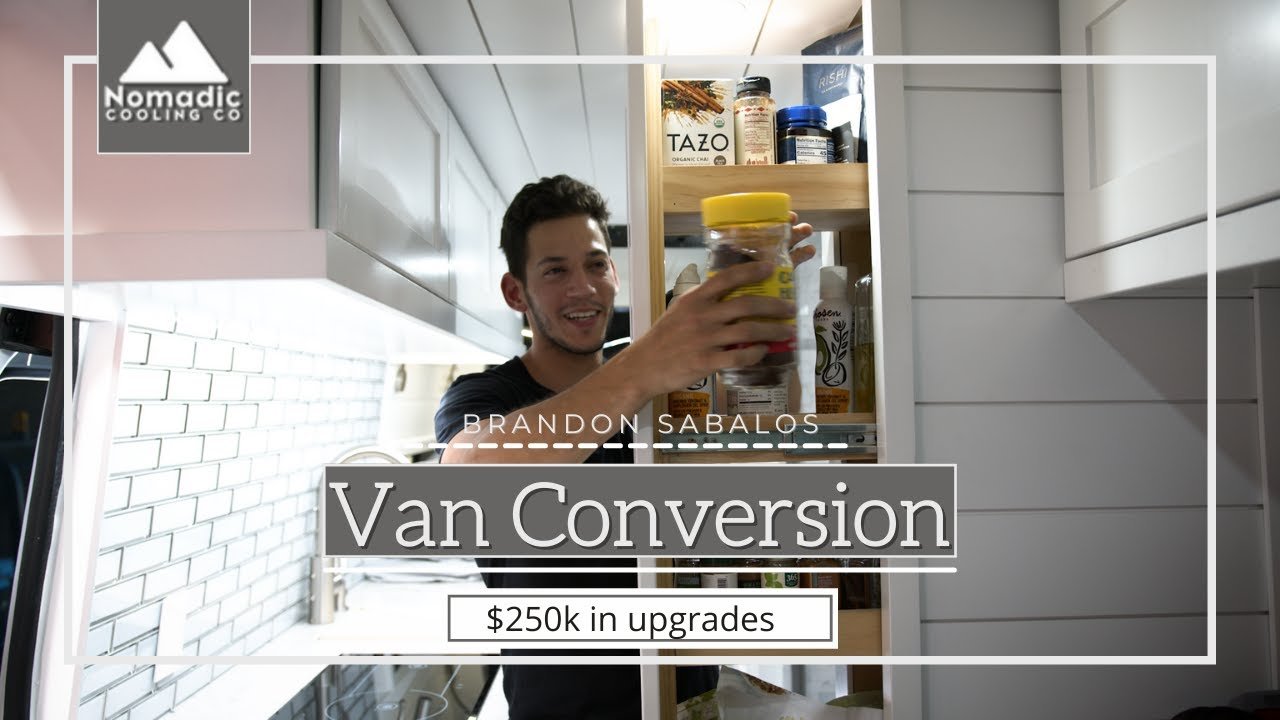 VAN CONVERSION WALK THROUGH I BRANDON SABALOS I NOMADIC COOLING I VAN LIFE I OFF-GRID LIVING - Nomadic Cooling