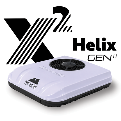 X2 Helix Compact 12V/48V DC RV & Van Rooftop Air Conditioner (Helix-Ready)