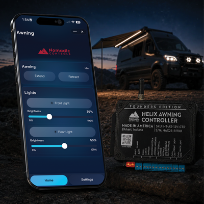 Helix Awning Controller – Smart 12V App Controller for Nomadic A1/A2 Electric Awnings