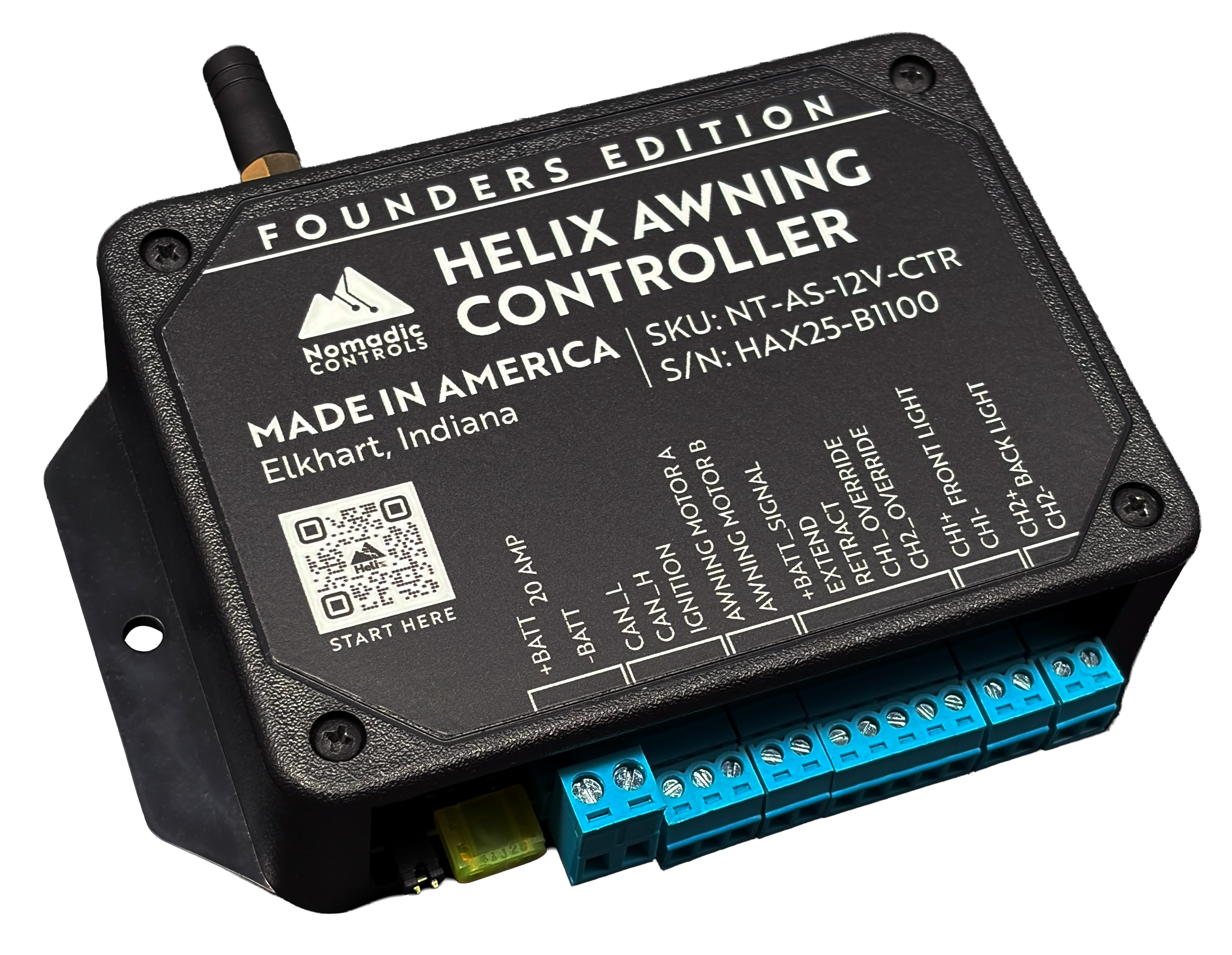 Helix Awning Controller – Smart 12V App Controller for Nomadic A1/A2 Electric Awnings