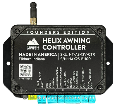 Helix Awning Controller – Smart 12V App Controller for Nomadic A1/A2 Electric Awnings