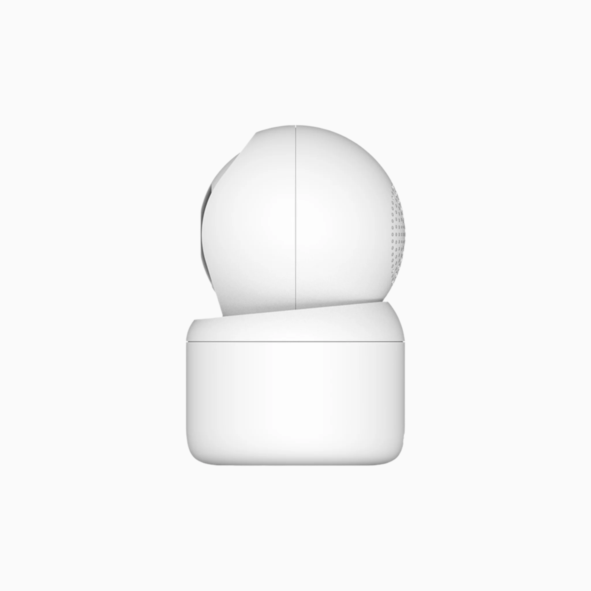 White security camera on a white background