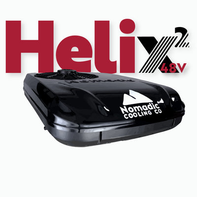 X2 Helix Compact 12V/48V DC RV & Van Rooftop Air Conditioner (Helix-Ready)