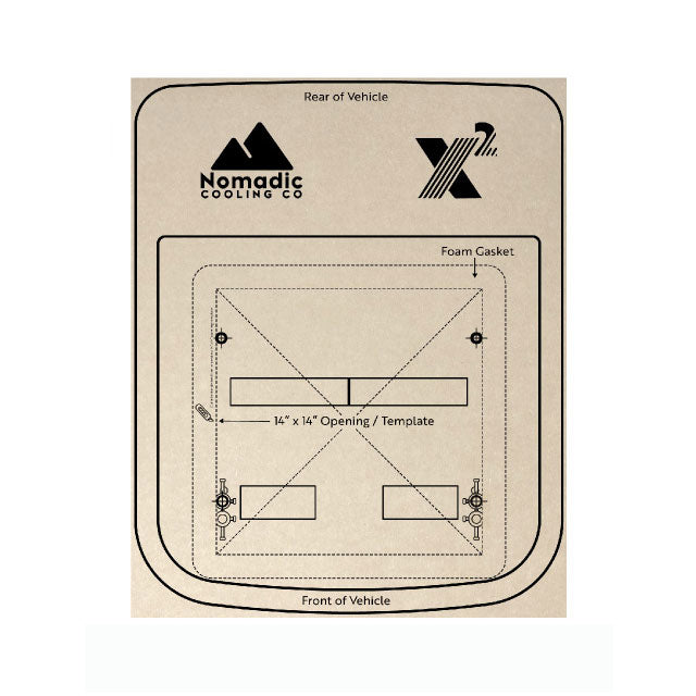 X2 Cardboard Template