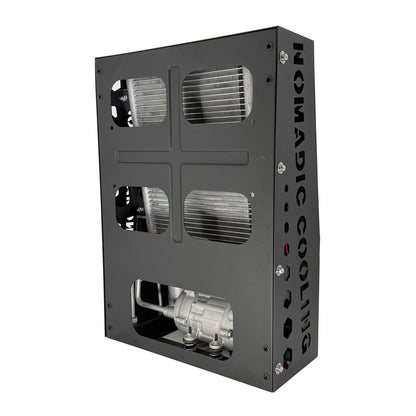 Black cooling unit with visible 'Nomadic Cooling' branding on a white background