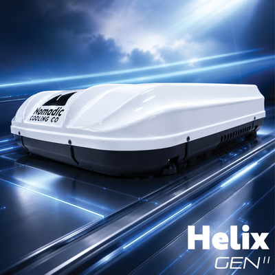 X2 Helix Compact 12V/48V DC RV & Van Rooftop Air Conditioner (Helix-Ready)