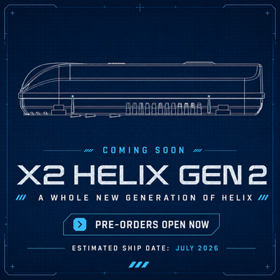 X2 Helix Compact 12V/48V DC RV & Van Rooftop Air Conditioner (Helix-Ready)